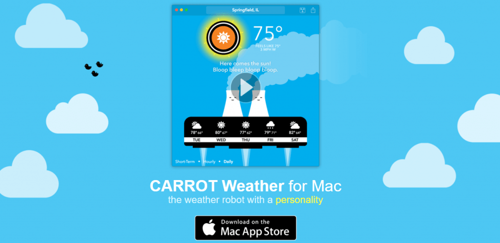 Search Weather App Mac